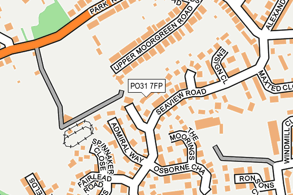 PO31 7FP map - OS OpenMap – Local (Ordnance Survey)