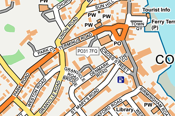 PO31 7FQ map - OS OpenMap – Local (Ordnance Survey)