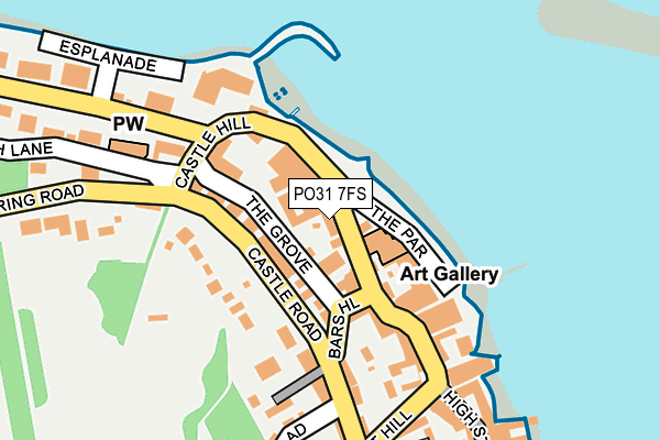 PO31 7FS map - OS OpenMap – Local (Ordnance Survey)