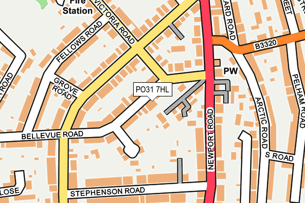 PO31 7HL map - OS OpenMap – Local (Ordnance Survey)