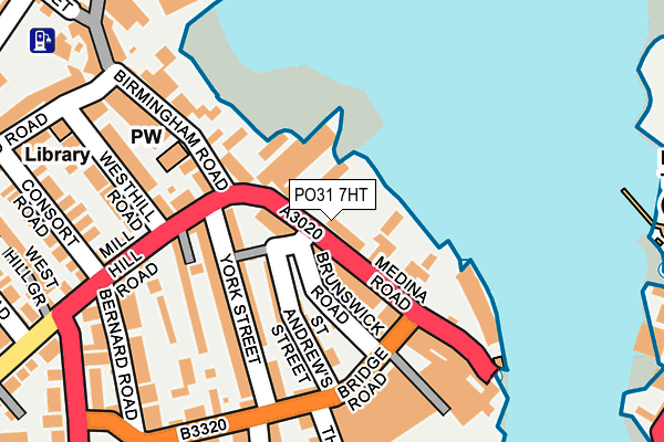 PO31 7HT map - OS OpenMap – Local (Ordnance Survey)