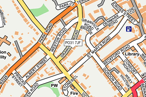 PO31 7JF map - OS OpenMap – Local (Ordnance Survey)
