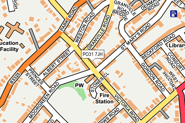 PO31 7JH map - OS OpenMap – Local (Ordnance Survey)