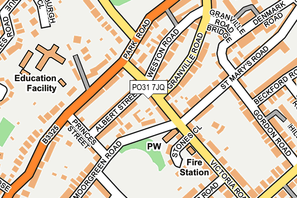 PO31 7JQ map - OS OpenMap – Local (Ordnance Survey)