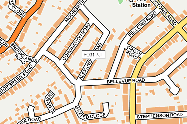 PO31 7JT map - OS OpenMap – Local (Ordnance Survey)