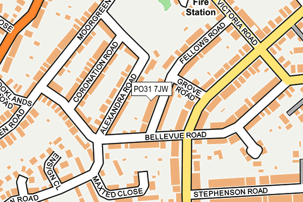 PO31 7JW map - OS OpenMap – Local (Ordnance Survey)