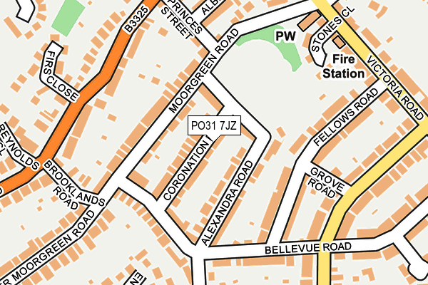 PO31 7JZ map - OS OpenMap – Local (Ordnance Survey)