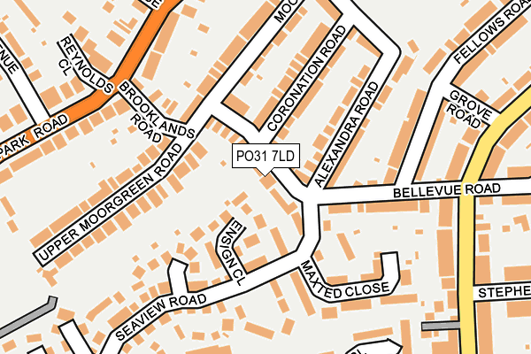 PO31 7LD map - OS OpenMap – Local (Ordnance Survey)