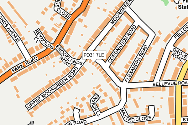 PO31 7LE map - OS OpenMap – Local (Ordnance Survey)