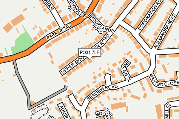 PO31 7LF map - OS OpenMap – Local (Ordnance Survey)