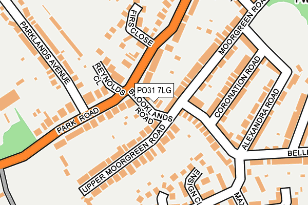 PO31 7LG map - OS OpenMap – Local (Ordnance Survey)