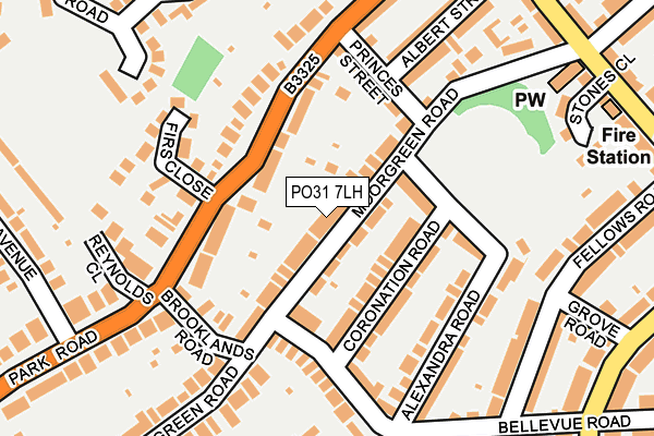 PO31 7LH map - OS OpenMap – Local (Ordnance Survey)