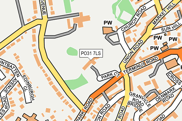 PO31 7LS map - OS OpenMap – Local (Ordnance Survey)