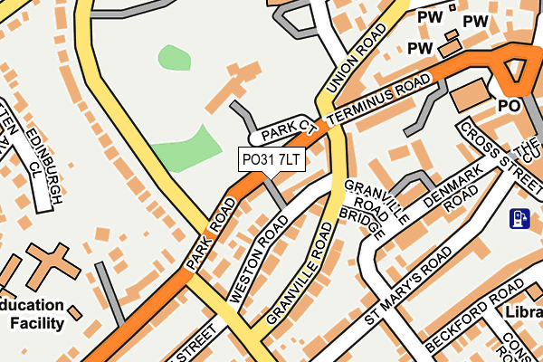 PO31 7LT map - OS OpenMap – Local (Ordnance Survey)