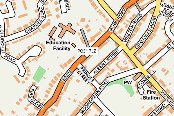 PO31 7LZ map - OS OpenMap – Local (Ordnance Survey)