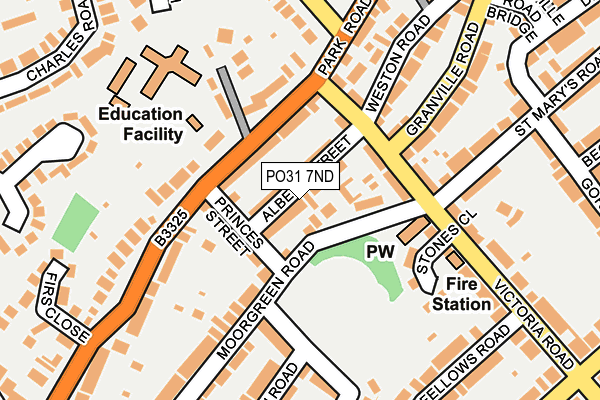 PO31 7ND map - OS OpenMap – Local (Ordnance Survey)