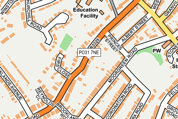 PO31 7NE map - OS OpenMap – Local (Ordnance Survey)