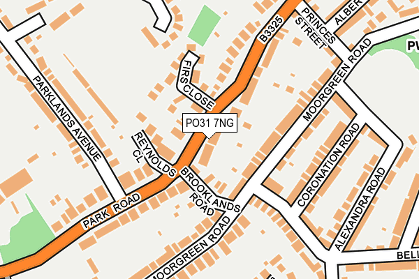 PO31 7NG map - OS OpenMap – Local (Ordnance Survey)