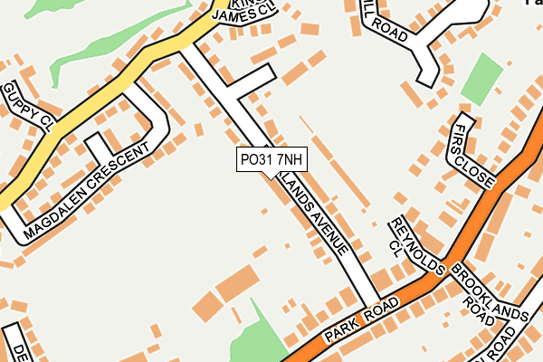 PO31 7NH map - OS OpenMap – Local (Ordnance Survey)