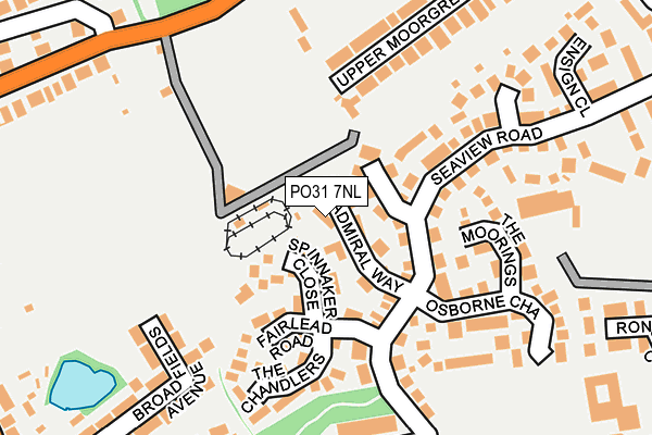 PO31 7NL map - OS OpenMap – Local (Ordnance Survey)