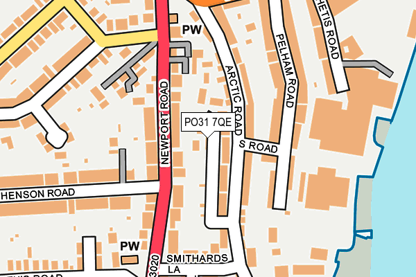 PO31 7QE map - OS OpenMap – Local (Ordnance Survey)