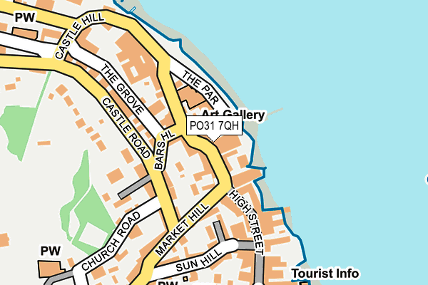 PO31 7QH map - OS OpenMap – Local (Ordnance Survey)