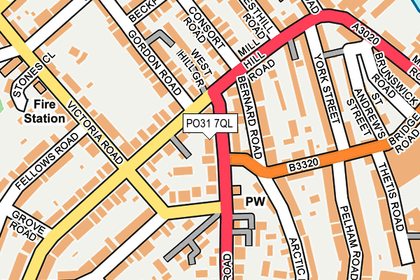 PO31 7QL map - OS OpenMap – Local (Ordnance Survey)