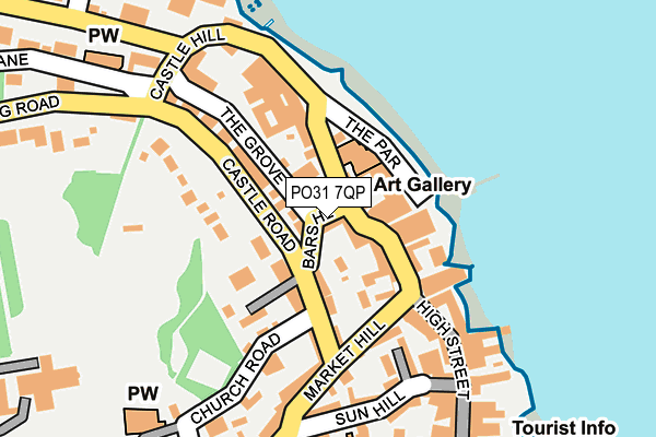 PO31 7QP map - OS OpenMap – Local (Ordnance Survey)