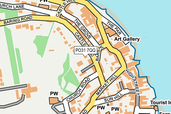 PO31 7QQ map - OS OpenMap – Local (Ordnance Survey)