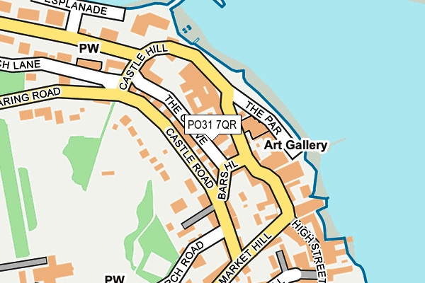 PO31 7QR map - OS OpenMap – Local (Ordnance Survey)