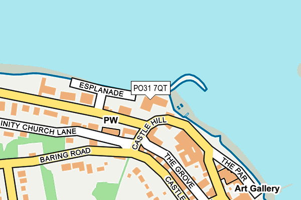 PO31 7QT map - OS OpenMap – Local (Ordnance Survey)