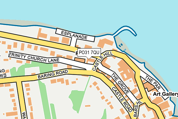 PO31 7QU map - OS OpenMap – Local (Ordnance Survey)