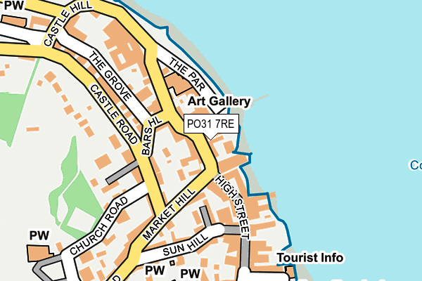 PO31 7RE map - OS OpenMap – Local (Ordnance Survey)