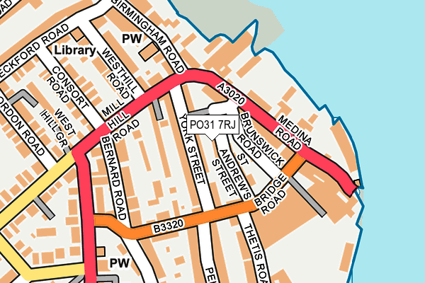 PO31 7RJ map - OS OpenMap – Local (Ordnance Survey)