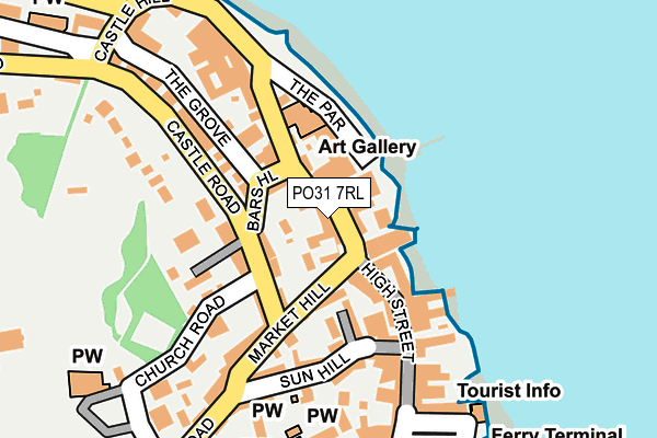 PO31 7RL map - OS OpenMap – Local (Ordnance Survey)