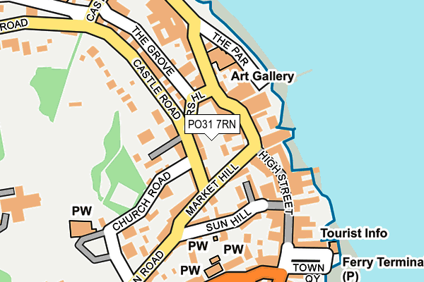 PO31 7RN map - OS OpenMap – Local (Ordnance Survey)