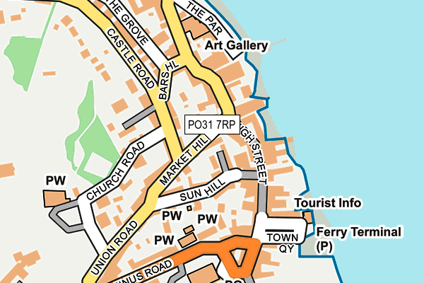PO31 7RP map - OS OpenMap – Local (Ordnance Survey)