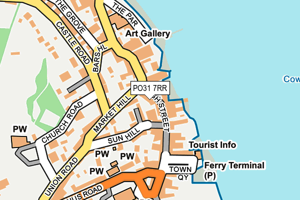 PO31 7RR map - OS OpenMap – Local (Ordnance Survey)