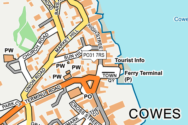 PO31 7RS map - OS OpenMap – Local (Ordnance Survey)