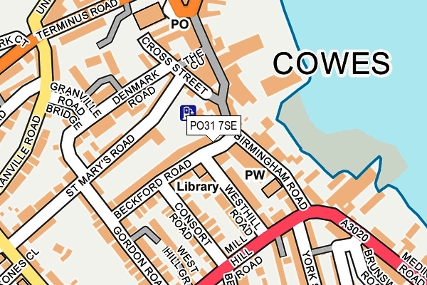 PO31 7SE map - OS OpenMap – Local (Ordnance Survey)