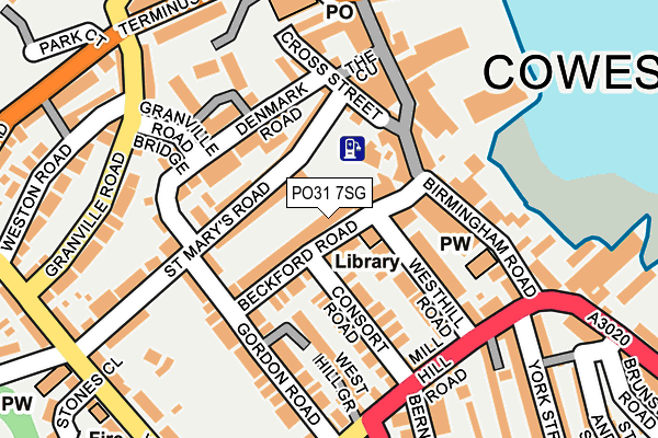 PO31 7SG map - OS OpenMap – Local (Ordnance Survey)