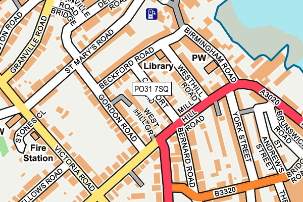 PO31 7SQ map - OS OpenMap – Local (Ordnance Survey)