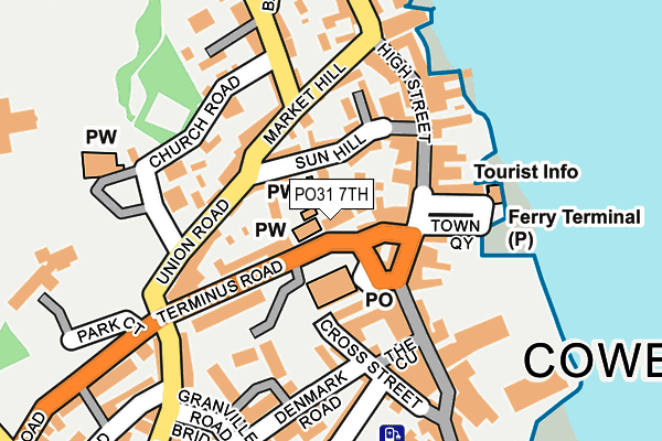 PO31 7TH map - OS OpenMap – Local (Ordnance Survey)