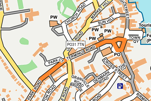 PO31 7TN map - OS OpenMap – Local (Ordnance Survey)