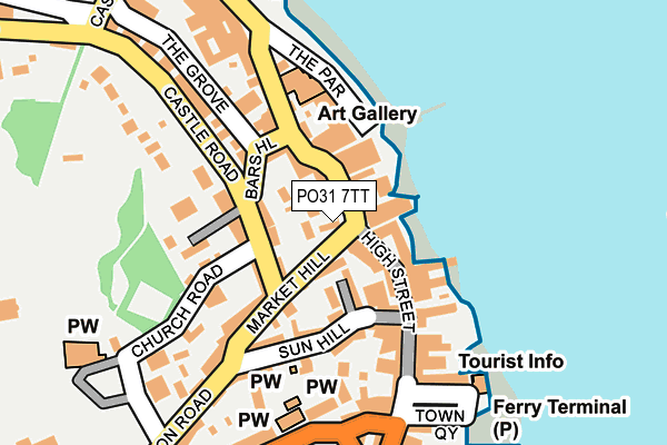 PO31 7TT map - OS OpenMap – Local (Ordnance Survey)