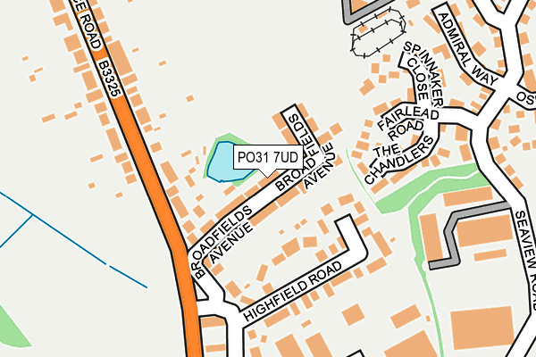 PO31 7UD map - OS OpenMap – Local (Ordnance Survey)