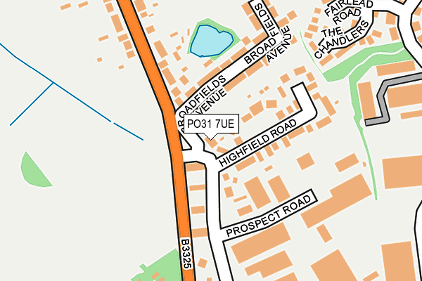 PO31 7UE map - OS OpenMap – Local (Ordnance Survey)