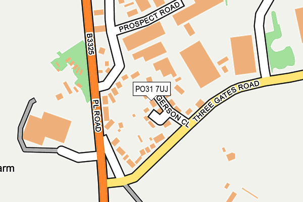 PO31 7UJ map - OS OpenMap – Local (Ordnance Survey)
