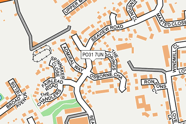 PO31 7UN map - OS OpenMap – Local (Ordnance Survey)