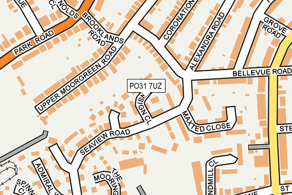 PO31 7UZ map - OS OpenMap – Local (Ordnance Survey)